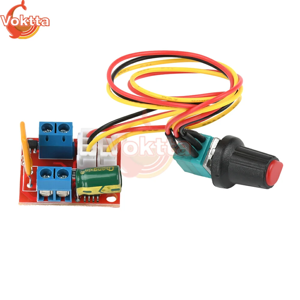 DC 4.5V-35V Motor PWM Speed Controller 3V 6V 12V 24V 35V 5A 90W Speed Control Switch Mini LED Dimmer Adjustable Drive Module