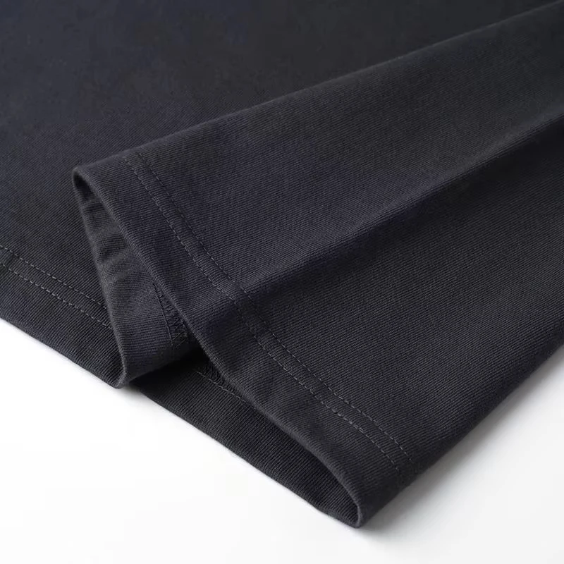 เสื้อยืดพิมพ์ลายแฟชั่นฤดูใบไม้ร่วงสำหรับผู้ชายและผู้หญิง คอกลม ผ้าฝ้ายแท้คุณภาพสูง ระบายอากาศได้ดี