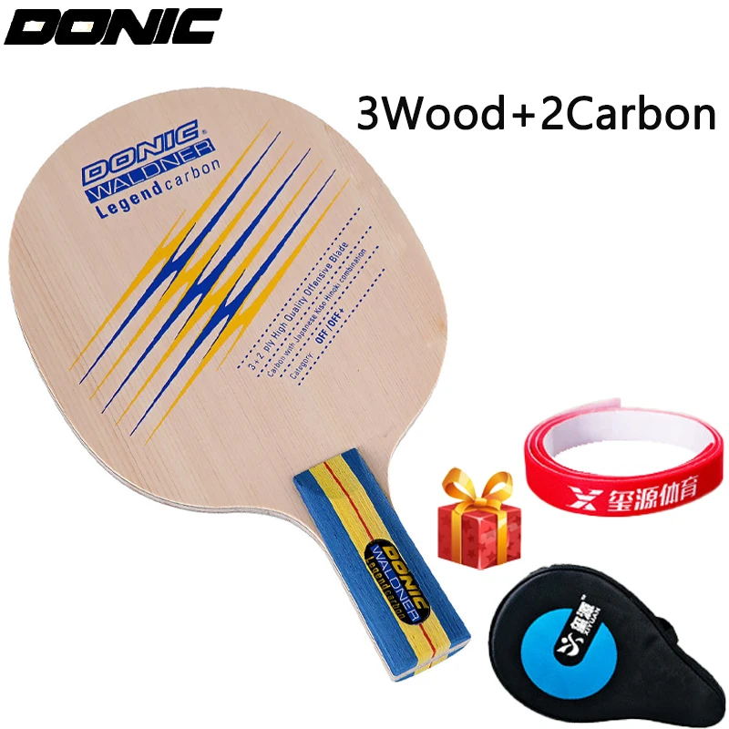 Donic Table Tennis Racket Blade FL/CS 5Ply Wood with 2Carbon Fiber Ping Pong Paddle Loop with Fast Attack Table Tennis Racket