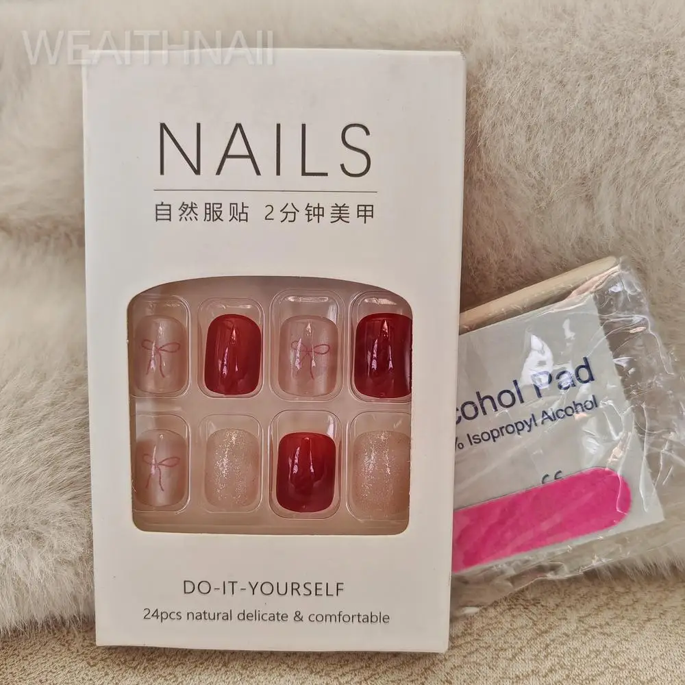 30 pezzi di unghie a pressione per occhi di gatto viola da donna, unghie finte, indossabili a forma quadrata e 1 set di kit per unghie in gelatina come regalo