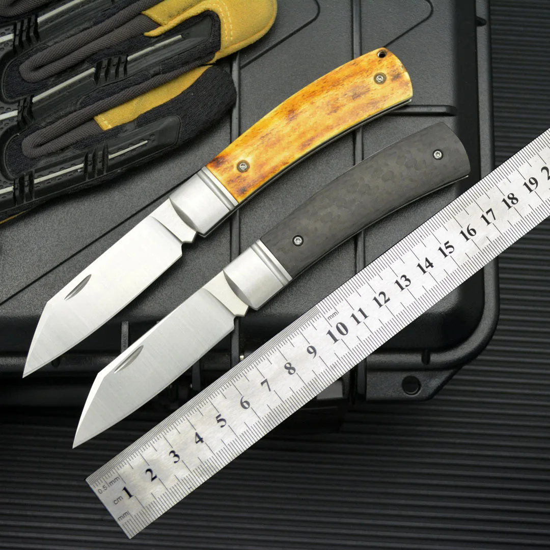 New Gentleman Pocket Knife 14C28N Steel Outdoor Camping Survival Blade Convenient Carry Small Knife