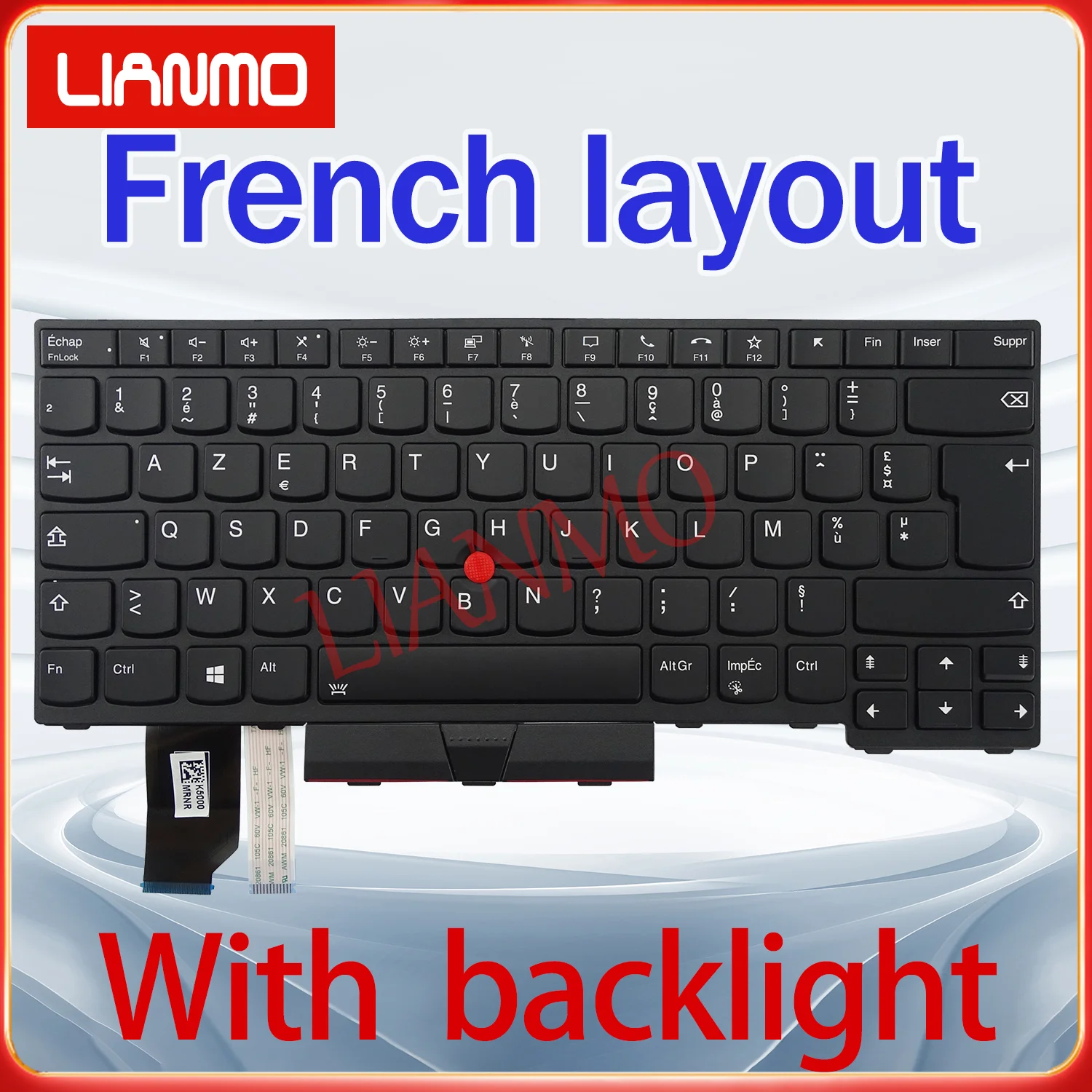 Spanish/CAFR/French/Hebrew/Hungarian/Italian/LA/Norwegian/UK Layout for Lenovo ThinkPad L14 Gen1 L14 Gen2 Backlight Keyboard