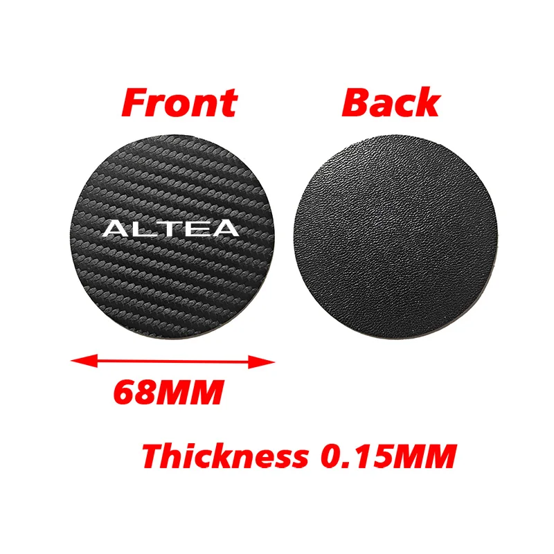 2 Pcs Car Water Cup Mat Anti-Slip Pad For Seat CUPRA LEON MII IBIZA EXEO AROSA ARONA ALTEA CORDOBA ATECA TARRACO TOLEDO ALHAMBRA