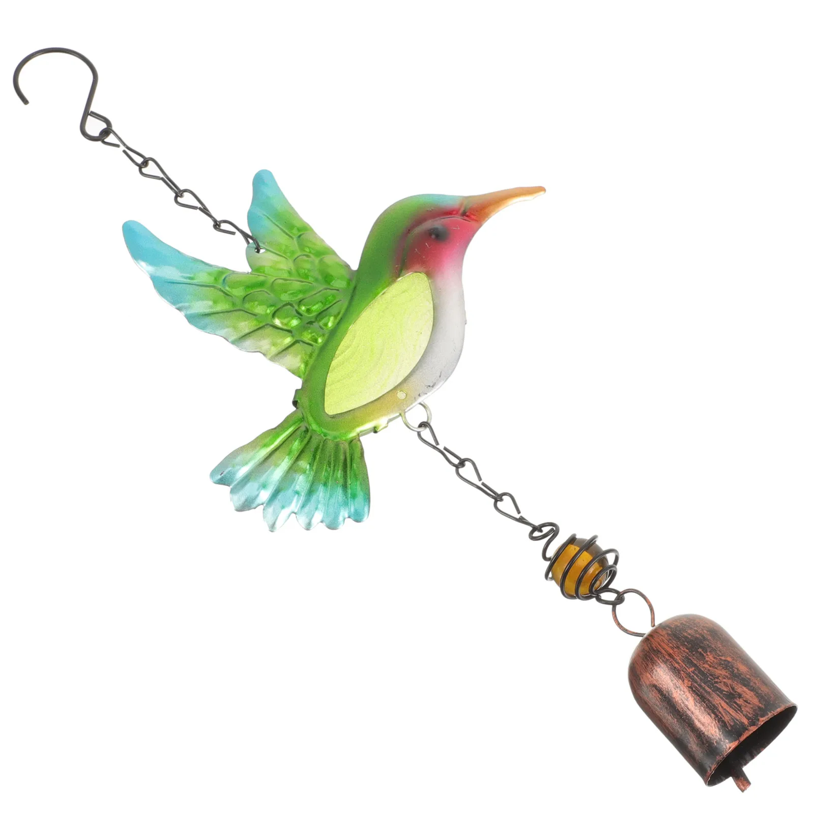 

Hummingbird Wind Chimes Metal Bell Pendant Lightweight Garden Hanging Decor Porch Patio Wind Bell Animal Design Durable