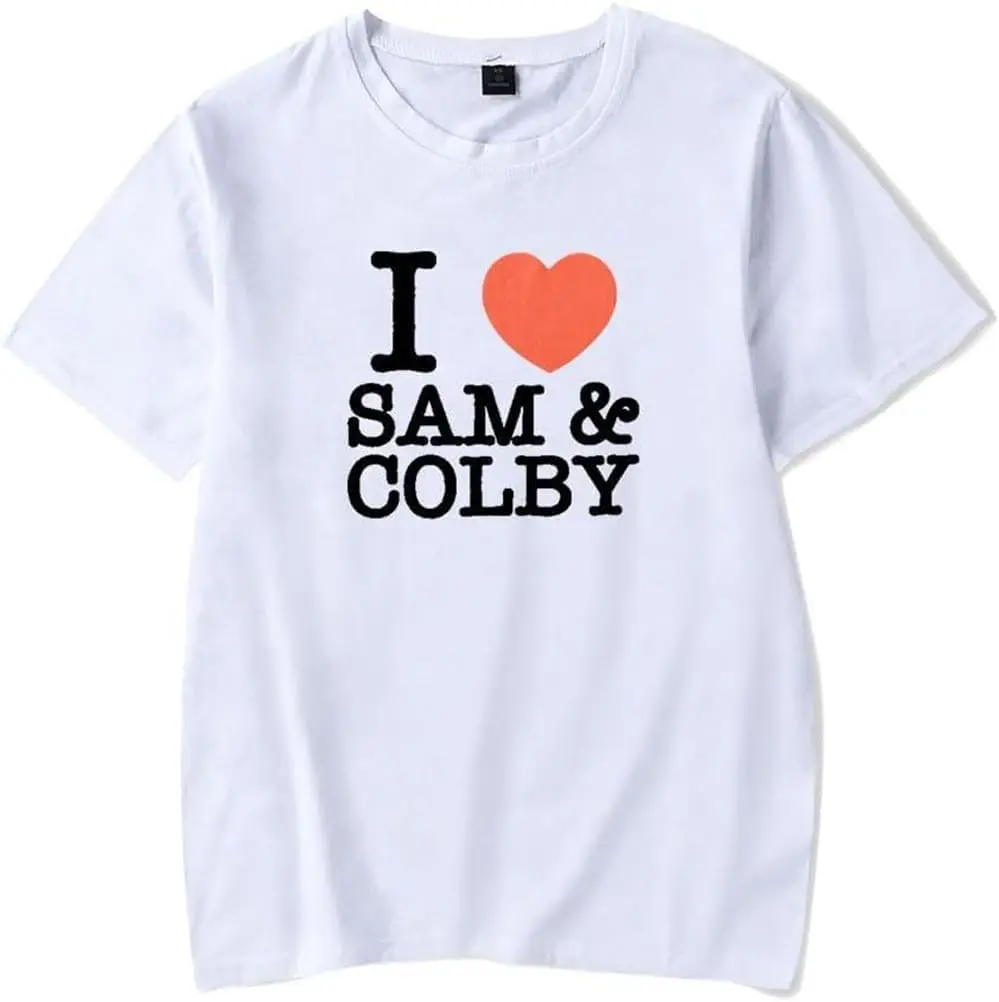 XPLR Sam Colby Love Fashion T-Shirt Short Sleeved Unisex Round Neck Tee