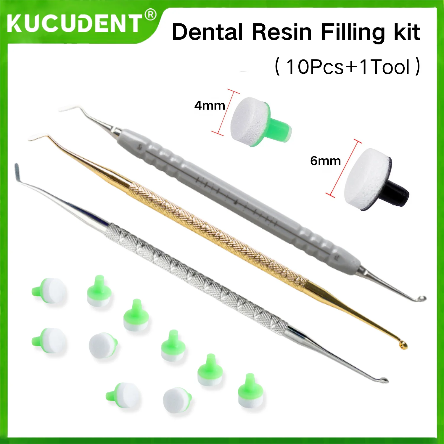 

Набор для наполнения стоматологической смолы: легкий шпатель, ручка для смешивания, пенопластовые подушечки и триммер — формовочные инструменты для отбеливания зубов