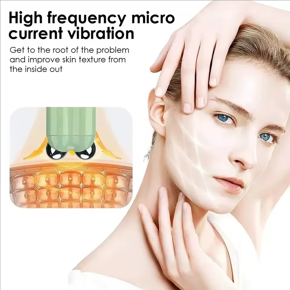 Nuface マイクロカレント フェイスリフト デバイス ローラー、顔を持ち上げて肌を引き締め、しわ除去マイクロカレントマシン プロフェッショナル