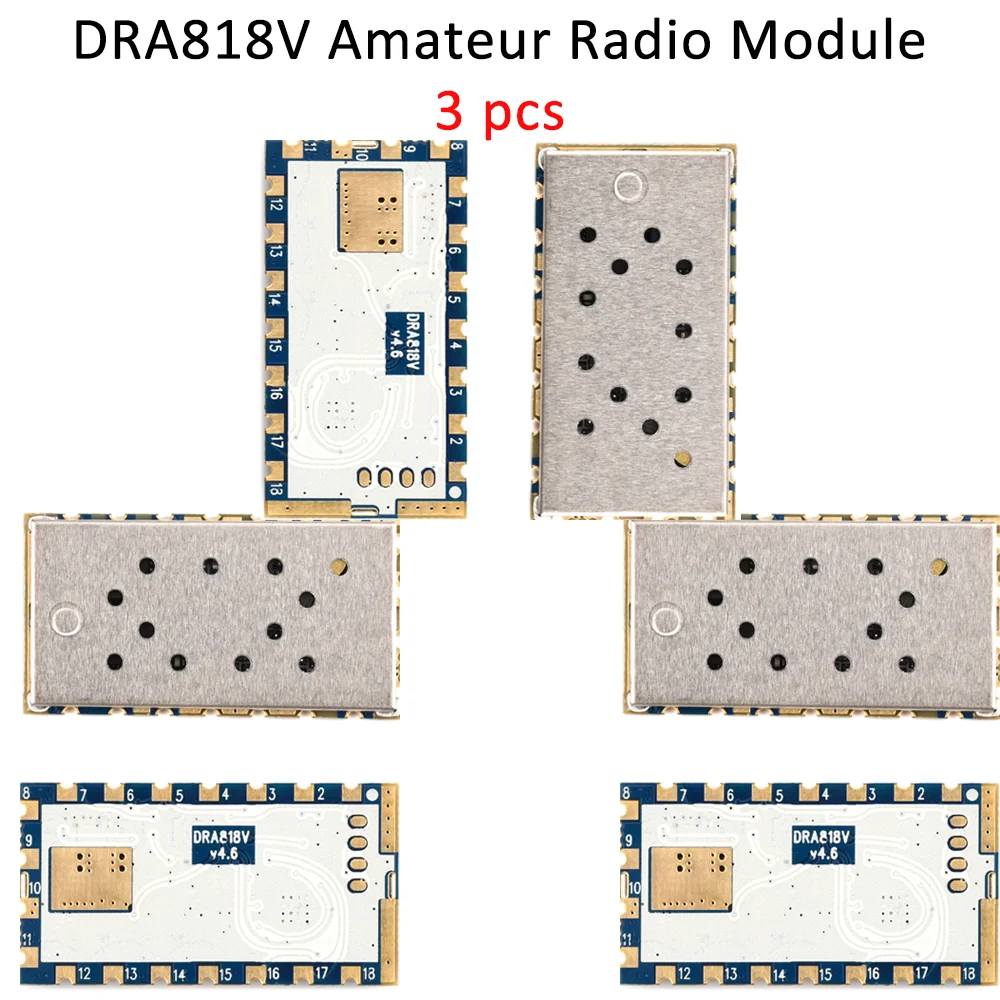 Ziqqucu DRA818V Amateur Radio Module 144MHz 145MHz 146MHz 154MHz 174MHz Frequency VHF HAM Amateur Radio Board DIY Kit