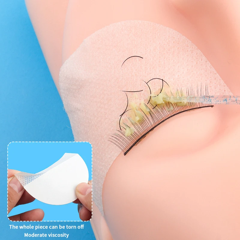 40/50 pz Usa E Getta Cotone Ciglia Patch Adesivo Per La Rimozione False Lash Eye Pad Patch Estensione Delle Ciglia Donne Strumenti di Trucco