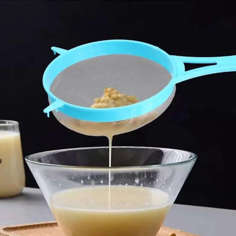Hot Sale 4Pcs Multi-purpose Mesh Filter With Handle Stainless Steel Strainer Sieve For Tea Juice Flour Soy Milk Colander