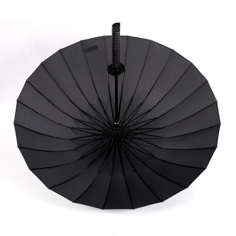 

New Katana Umbrella Japanese Black Removable Handle Automatic Long Handle Rainproof Samurai Sword Rain Gear