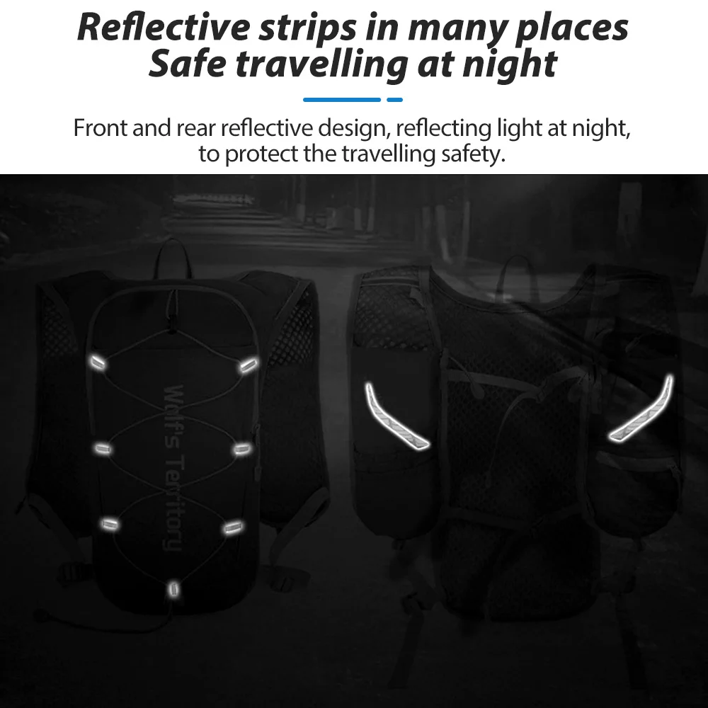 حقيبة ظهر للجري خفيفة الوزن من NEWBOLER، سترة ترطيب، مناسبة للمشي لمسافات طويلة في الماراثون، حقيبة خفيفة للغاية ومحمولة #3