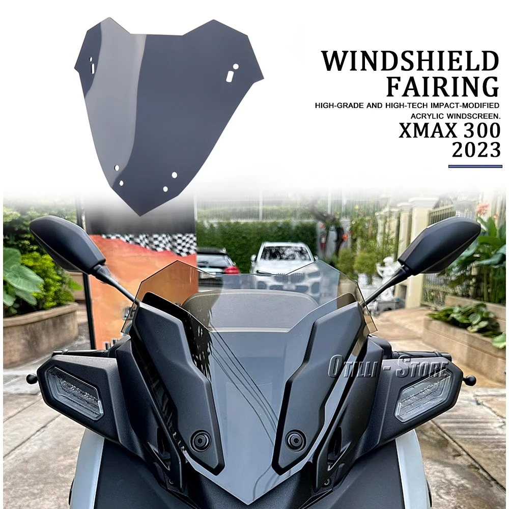 

For Yamaha XMAX300 XMAX 300 X-MAX 300 Wind Shield Screen Protector Accessories Motorcycle X-MAX 300 2023 Windscreen Windshield