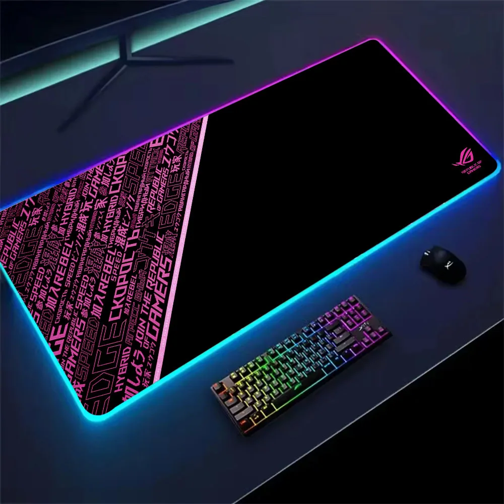 

Asus-s eyes RGB mouse pad for desktop LED mousepad for gaming large bright glowing desktop mat giving players backlight