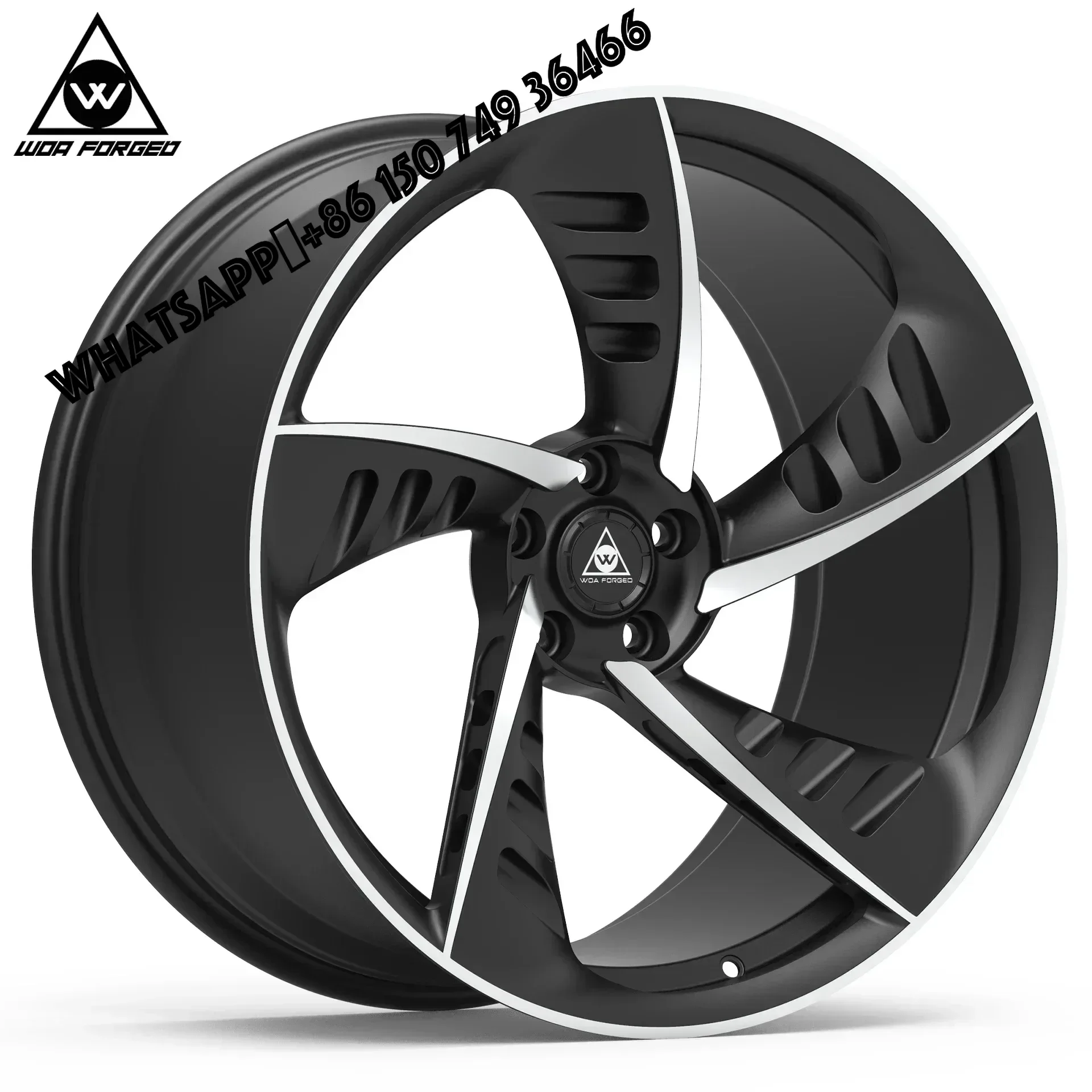 

6061-T6 Color Size Customizable Car Accessories Aluminum Alloy Cyclone Five Spoke Molding Forged Wheel Hub Rims for Audi