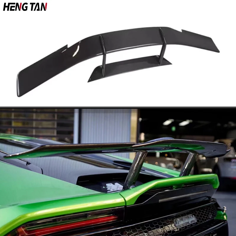 For Lamborghini Huracan EVO LP580 LP610 N style Carbon Fiber Car Rear Trunk Spoiler Rear Wing Tail Wing Parts Upgrade Body kit