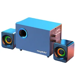 Computer Speaker Wooden Bluetooth Subwoofer Speakers HIFI High Sound Quality Speaker 360° Stereo Home Theater Sound System
