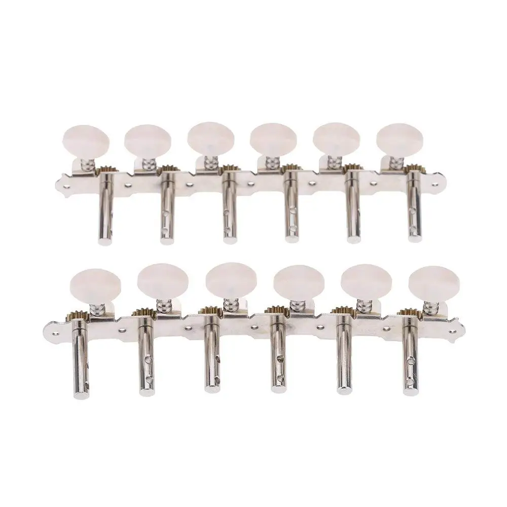 6R6L 12 String Acoustic Guitar Tuning Key Peg Tuner String Button