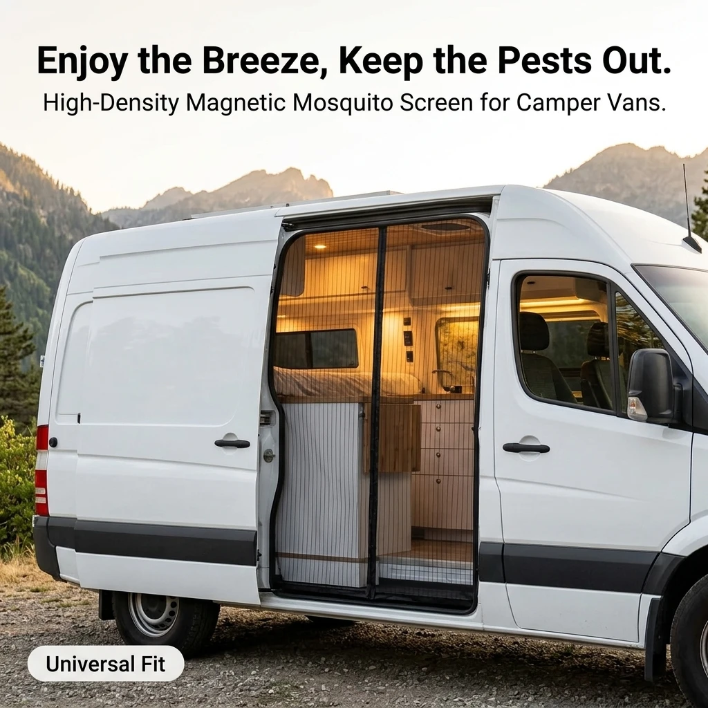 Magnetic Screen Door for Campe - огляд і ціна Outdoor Camping Mosquito Net