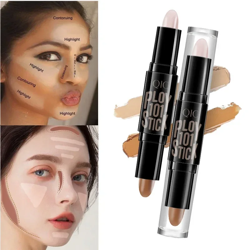 Professional Contour Stick Face Brighten Highlighter Waterproof Natural Lasting Nose Shadow Facial Contouring Concealer Stick