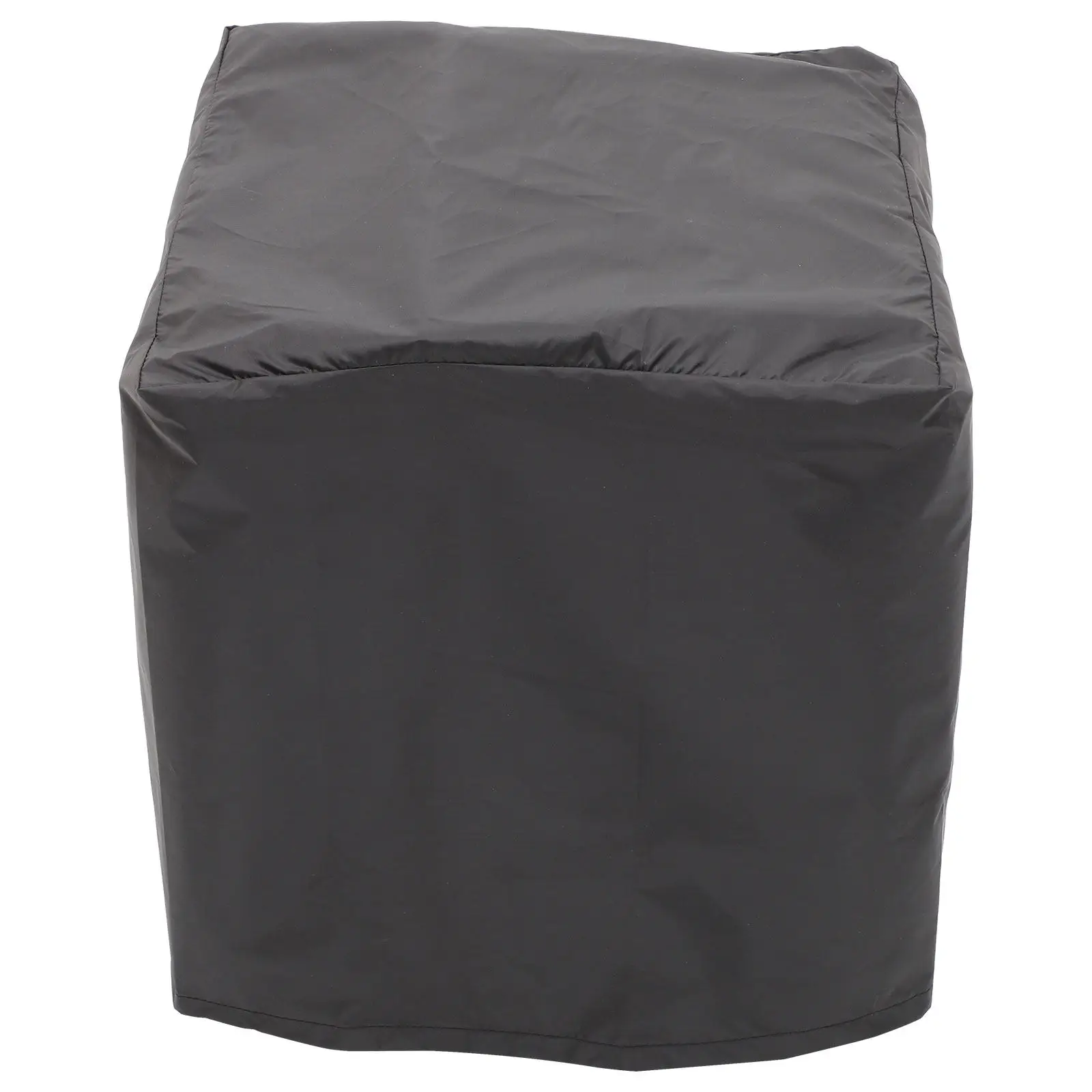 Outdoor Patio Tea Table Cover 190T Silver Coated Polyester Protective Dust Cover Black