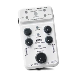 JOYO MOMIX Pro USB Sound Card Audio Mixer for Live/Recording Support Microphone/Guitar/Bass/Keyboard/Cell Phone Etc.