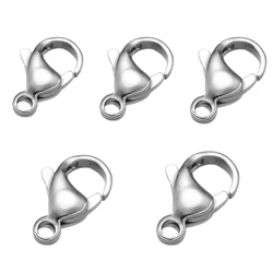 100pcs No Fade Stainless Steel Lobster Clasps Claw Clasps for DIY Earring Bracelet Necklace Jewelry Making Supplies Findings