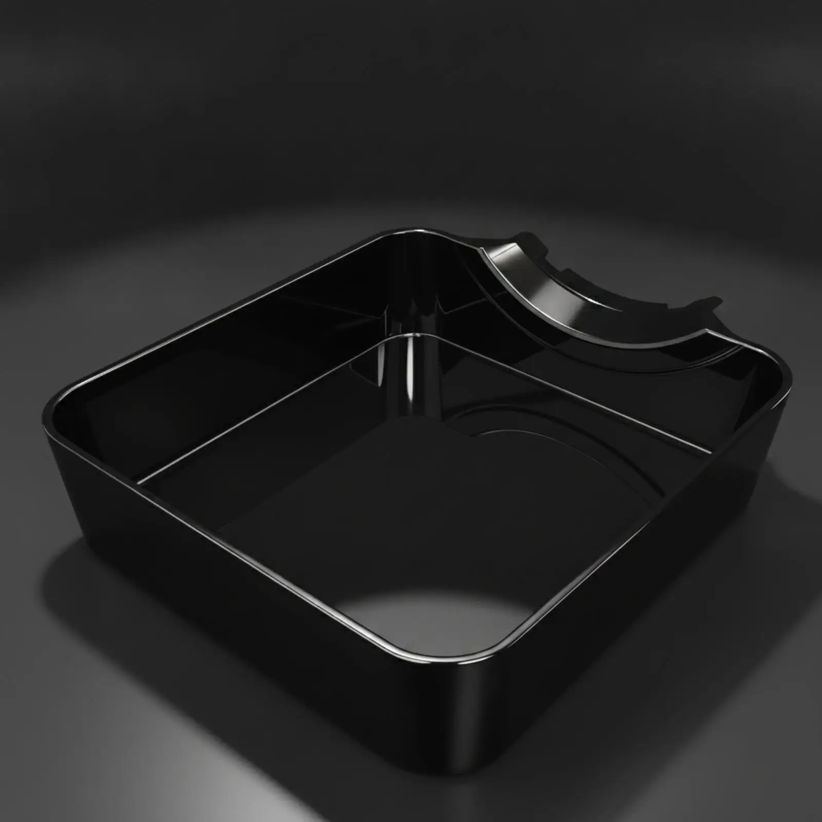 ABS Plastic Washer Overflow Tray for Front Loader Square Drip Pan with Notch for Drain Line Leak Protection for Laundry Floor