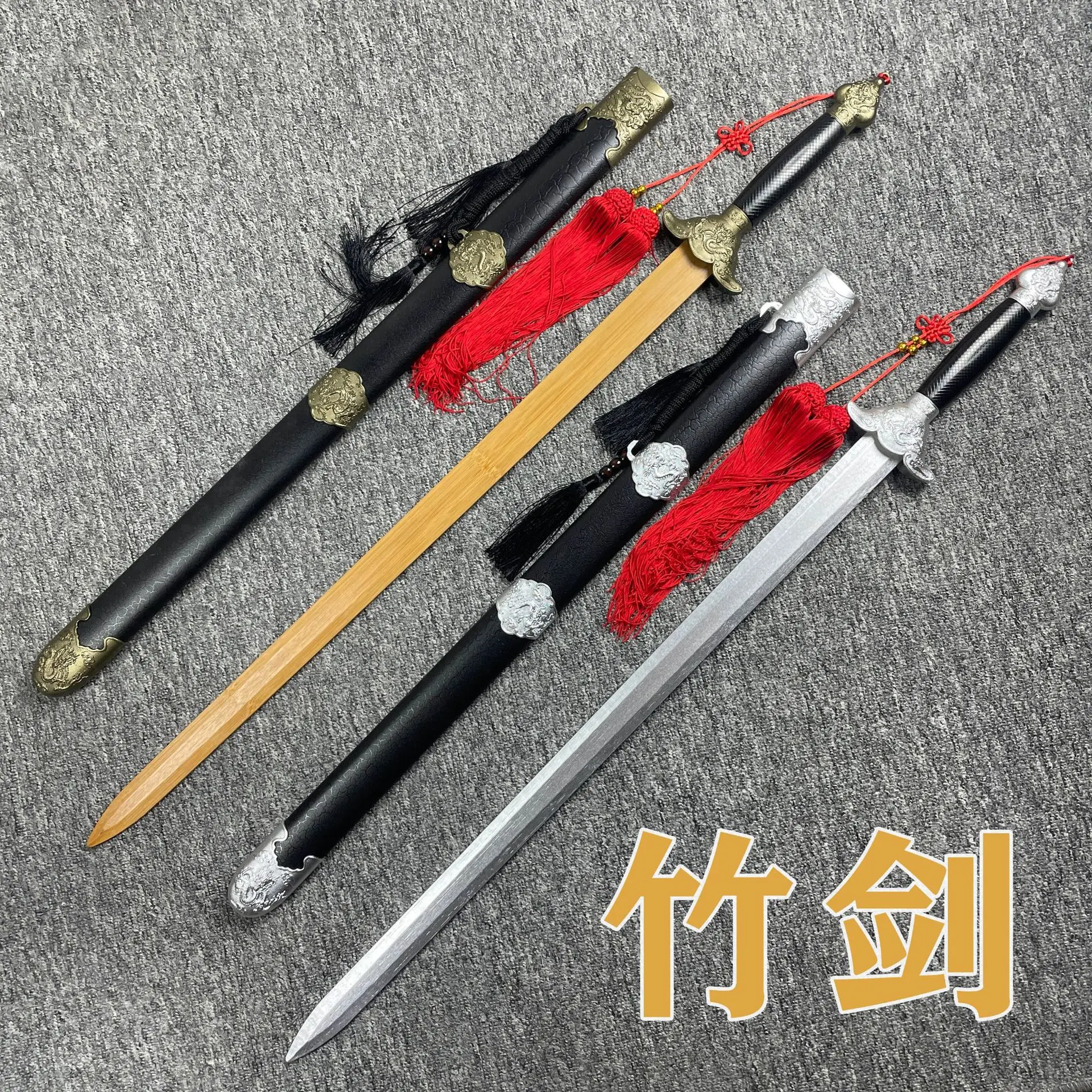 Wooden Practice Blade With Sheath Tai Chi Kendo Stage Performance Morning Training Prop For Fitness Martial Arts