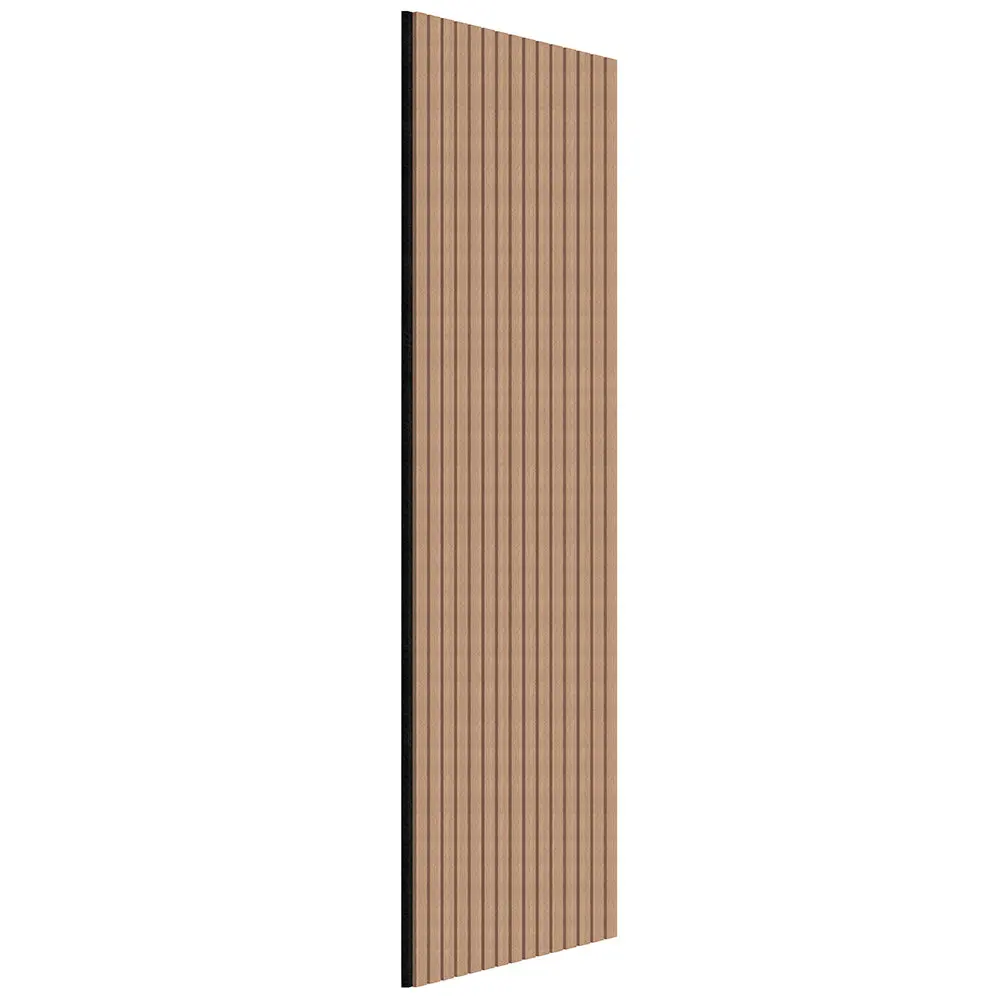 High Quality Custom Size Polyester Akupanel Acoustic Panels Slat Veneer Finish Soundproof Interior Office House Wall Decor