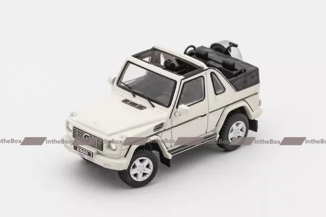 GCD Gaincorp Products 1:64 MB G500 Convertible LHD White