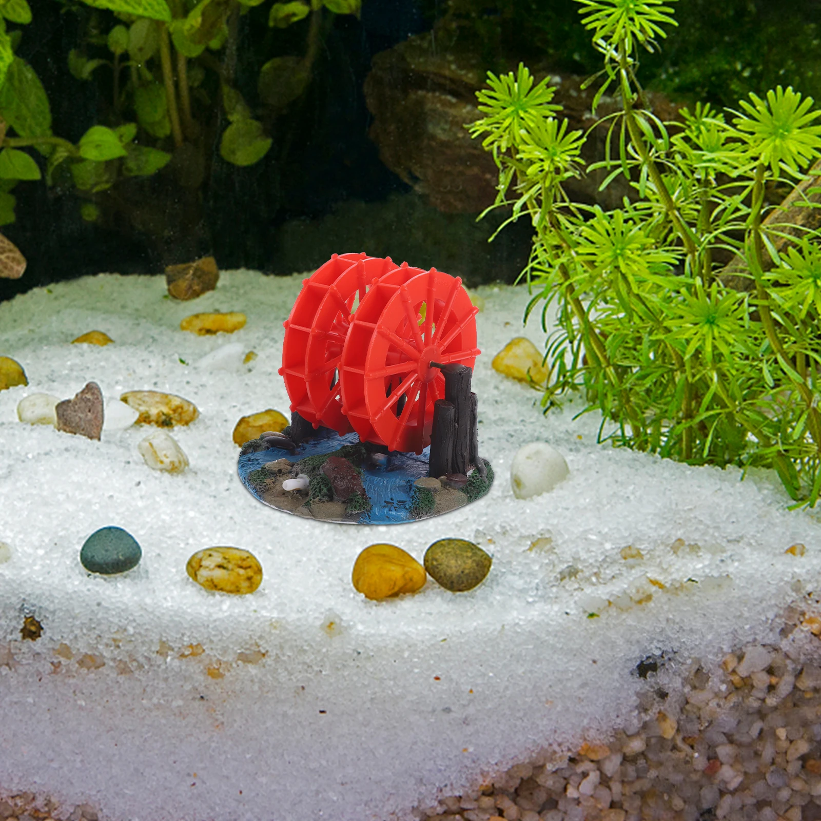 

Windmill Decorative Resin Gears for Fish Tank Aquarium naments Wear resistant Fake Water Tank L scaping Accessories Pet Supplies