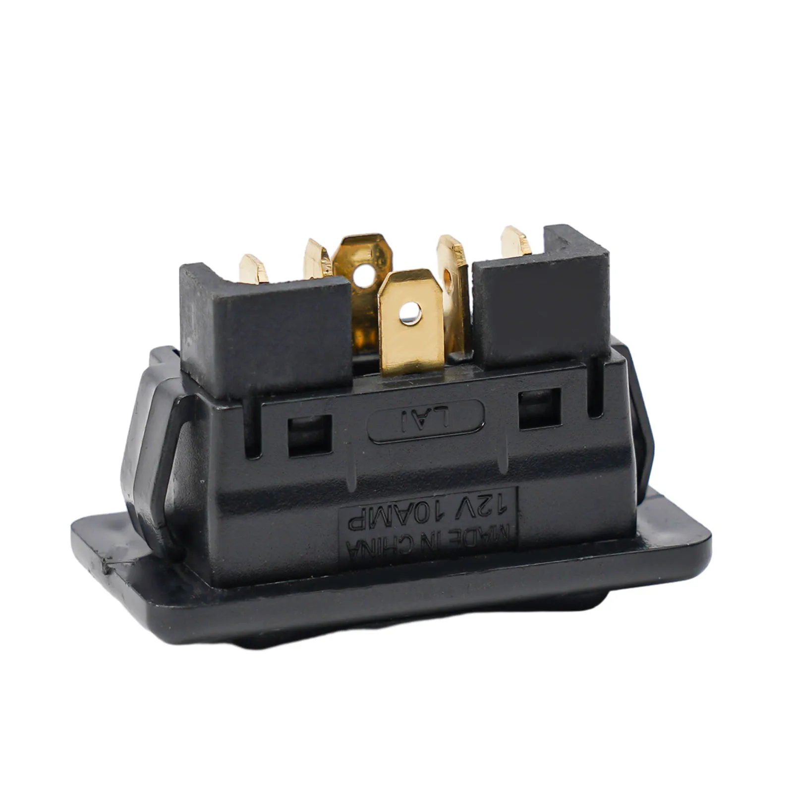 1pc Plastic Electronic Components Car Electric Power  Switch Button With Green Light 6-Pin 12/24V 10A ON/OFF Car Accessories