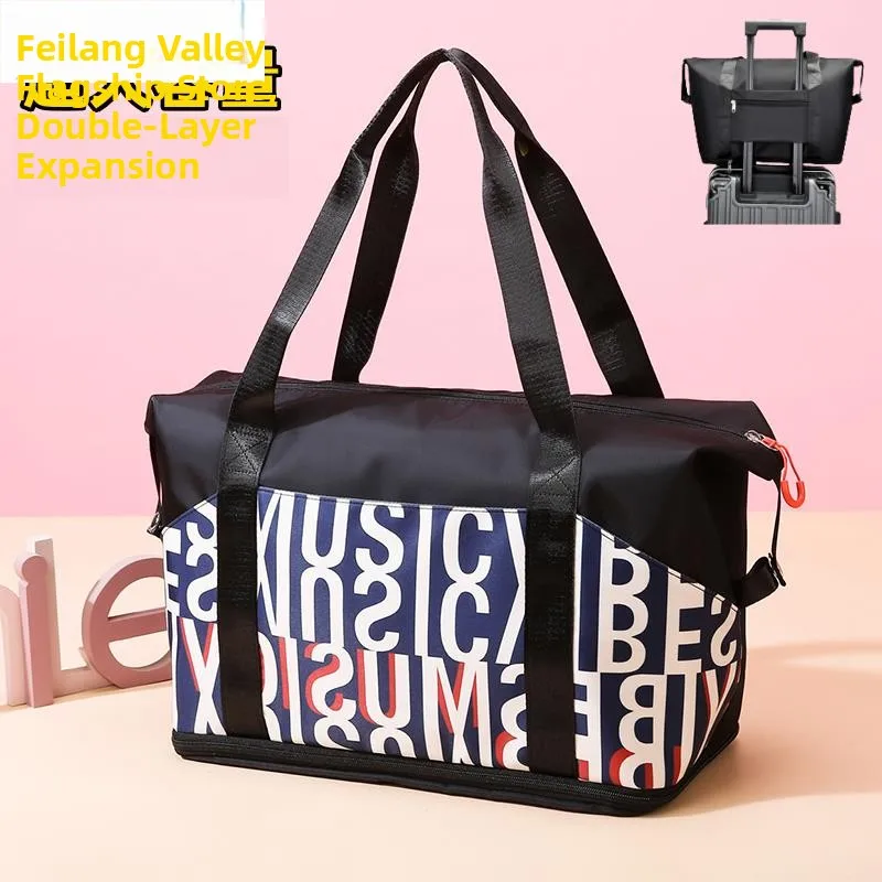 

Thickened Portable Travel Bag Luggage Bag Handbag Maternity Bag Storage Bag for Business Trip Durable Polyester Material