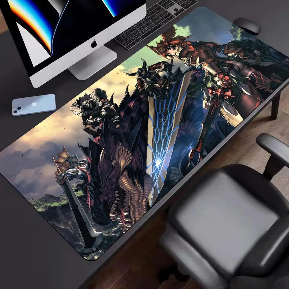 Mouse Desk accessories Monster_Hunter_WorldS High-end E-sports Mouse Pad Mechanical Gamer Non-Slip Rubber Edge Valorant locking