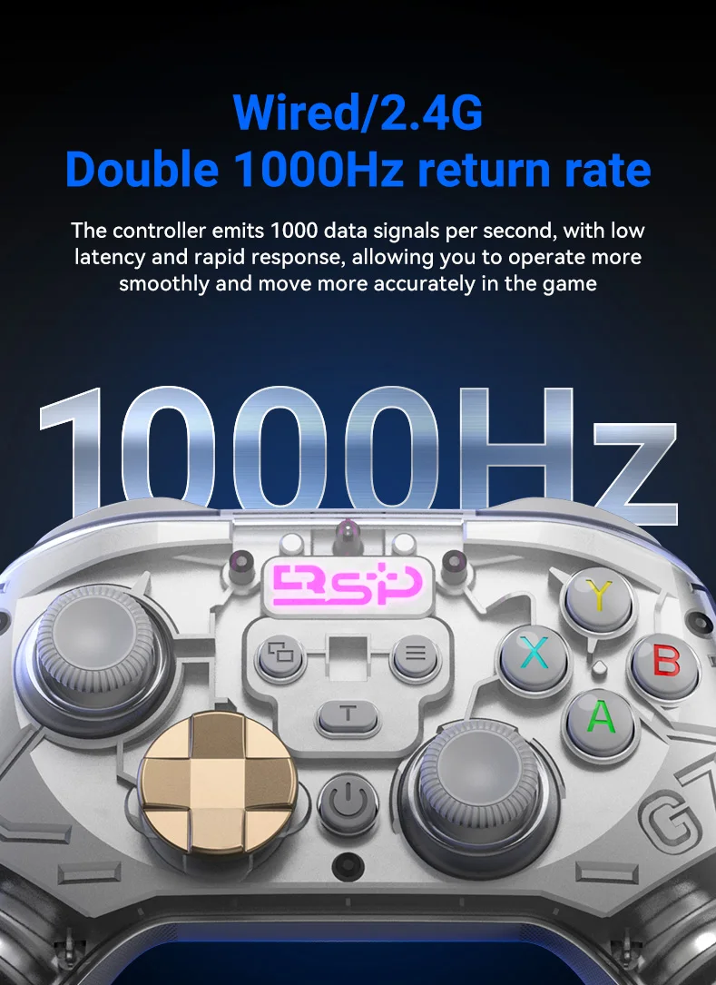 G7 Kabelloser Mobiler Spiele-Controller, Hall-Joystick, Trigger, Unterstützt Switch/Android/iOS/P4/PC, G6 Controller Upgrade-Version – Detail 11