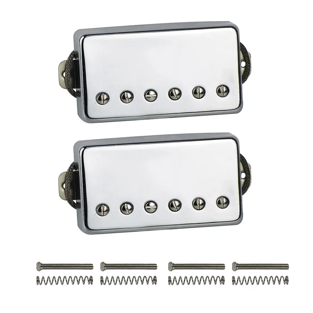 

Set of Alnico 5 Electric Guitar Humbucker Pickup Neck Bridge Pickups ,Chrome/Golden Choose