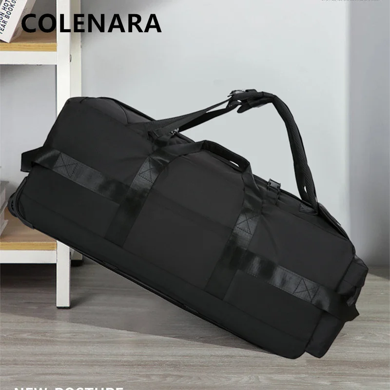 

COLENARA Luggage Bag Oxford Cloth Waterproof Large Capacity Pull Outdoor Travel Bag Business Trip Storage Bag Rolling Suitcase