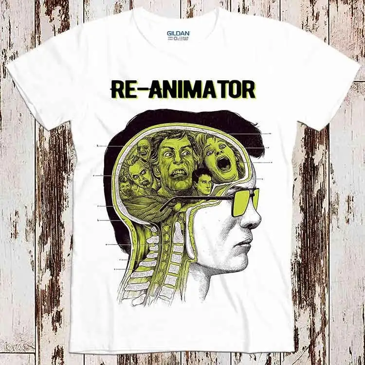 Re Animator Fantasy Horror 70s Movie Retro Super Cool Best Top T Shirt 8855