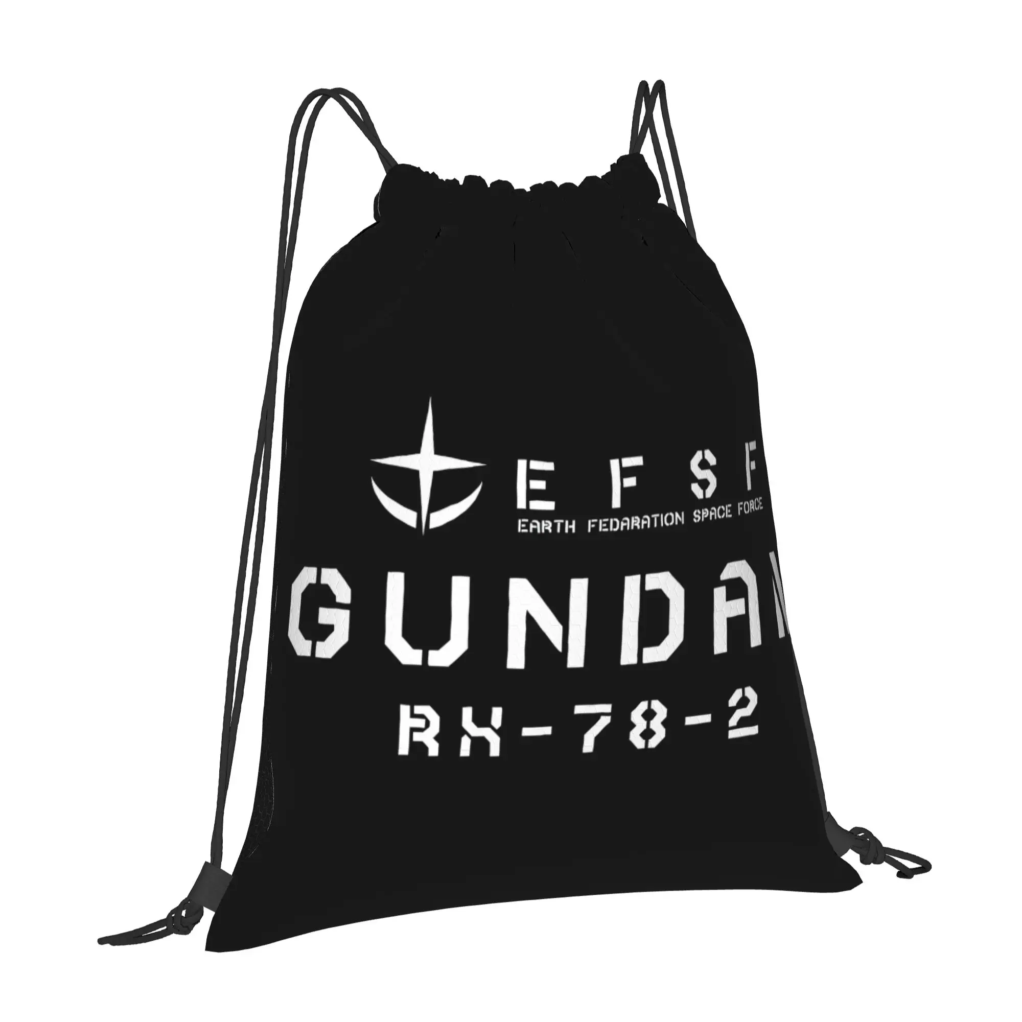 1 pc GUNDAM  Print Drawstring Bags Men Women Storage Backpack Teenager Travel Bag