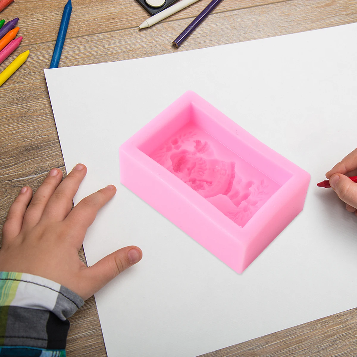 

2pcs Santa Claus Silicone Christmas Diy Craft Soap Cake Decoration Mold For Holiday Eco-Friendly Creative Gift Fondant