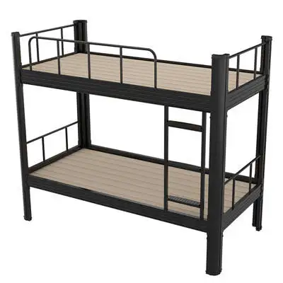 Modern High Quality Kids Bedroom Furniture School-Inspired Metal Bed with Wooden Stairs Children's Bunk Bed Bedroom Set