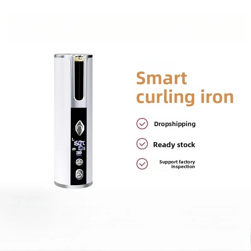 

Wireless Portable Automatic Curling Wand Egg Roll Hair Curler Hair Dryer Combo Rotating Styling Tool for Home and Travel Use