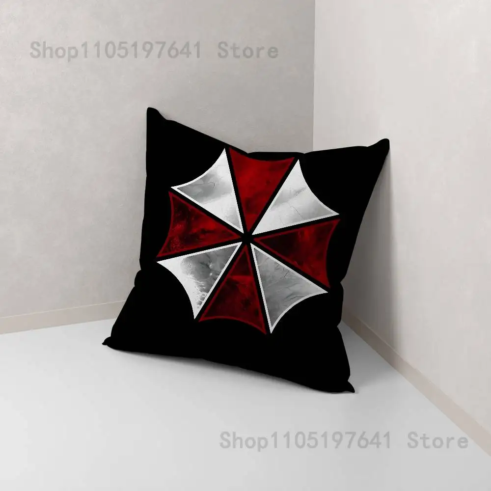 Umbrella Corporation Pillow Case For Sofa Decor Car Office Room Printing Cushion Cover Decorations and Protector