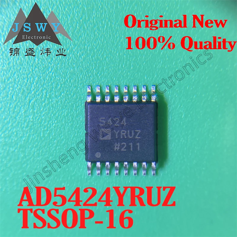 

(1/5 PCS) AD5424YRUZ-REEL7 AD5424YRUZ TSSOP-16 Digital-to-Analog Converter Brand new original stock fast shipping electronic