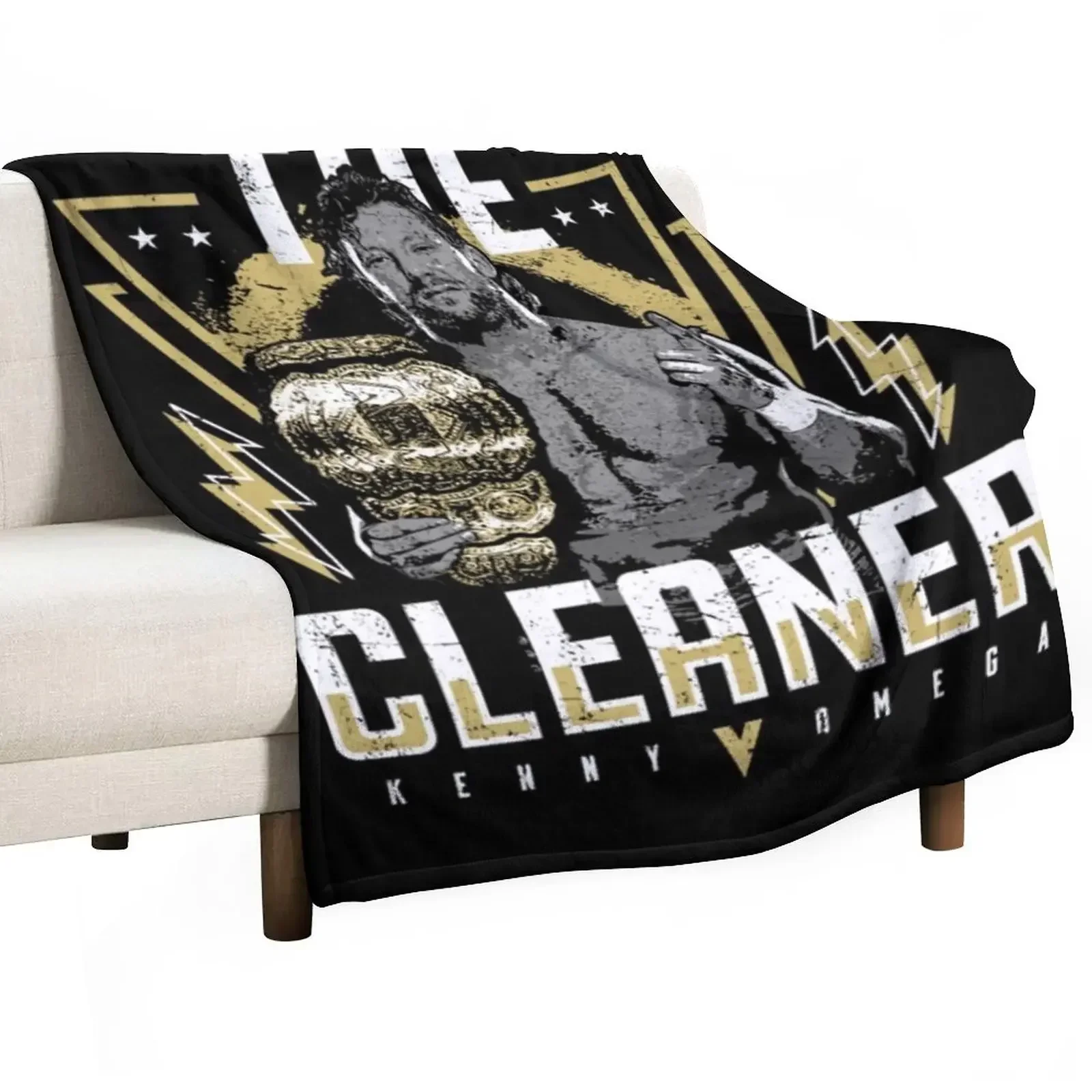 Kenny Omega T-ShirtKenny The Champ Throw Blanket For Decorative Sofa halloween Loose Thin Blankets