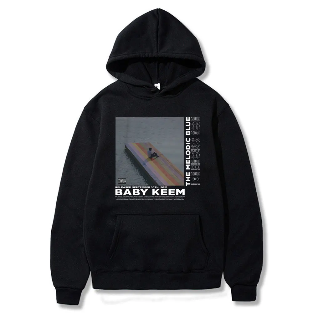 

Rapper Baby Keem The Melodic Blue Graphic Hoodie Men Hip Hop Oversized Sweatshirt Male Fashion Hoodies Vintage Men's Clothing