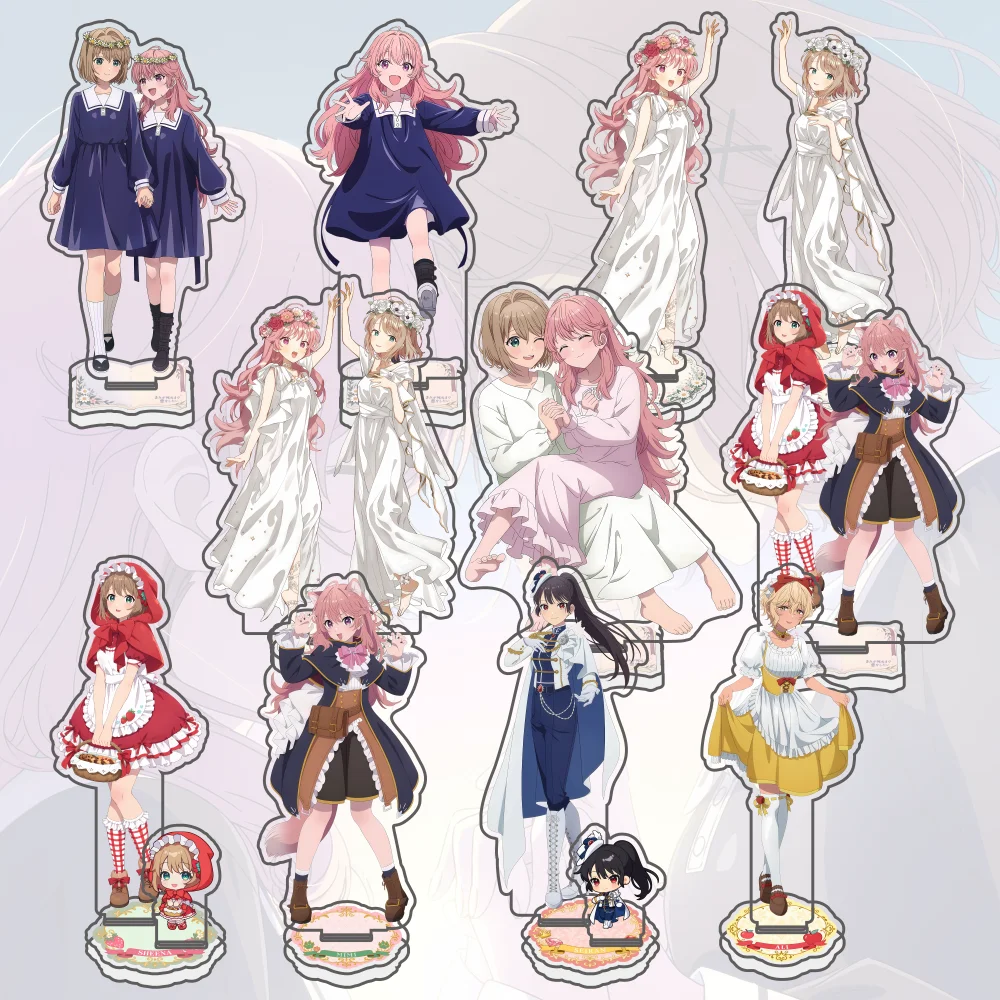 I Want to Love You Till Your Dying Day Acrylic Stand Mimi Kagari Sheena Totsuki Anime Figure Double-sided Yuri Kawaii Keychain