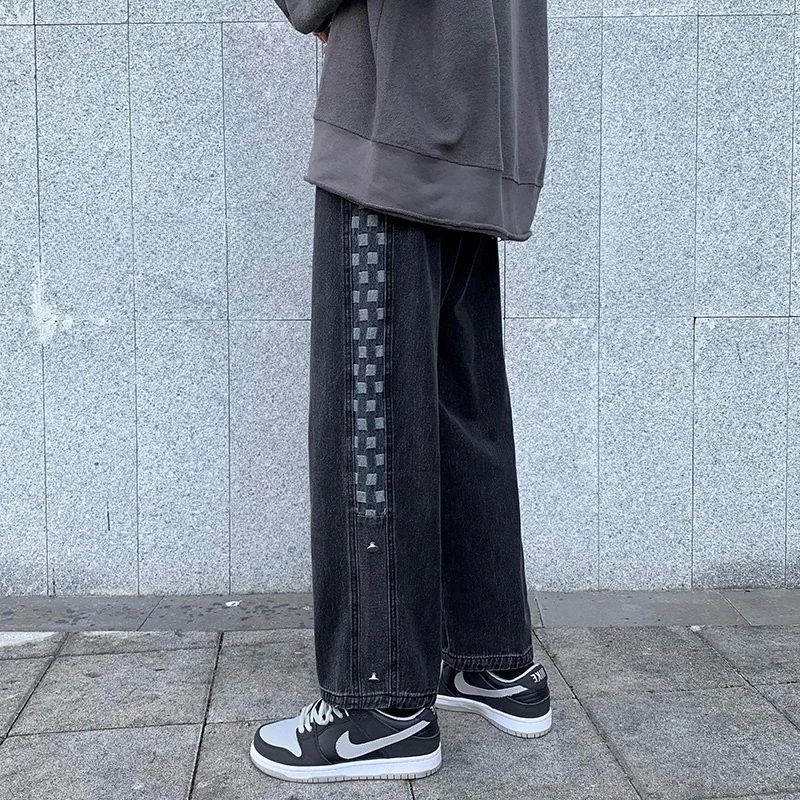 

Loose Straight Leg Jeans Women's Autumn Winter New Sle plus Size Trendy High Waist Long Pants Street Sle plus Size Jeans