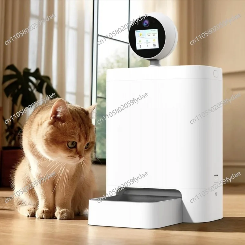 5.5 Liter Capacity Cat and Dog Automatic Pet Feeder 2k Environmentally Friendly Plastic 5V/1.5A Battery Powered